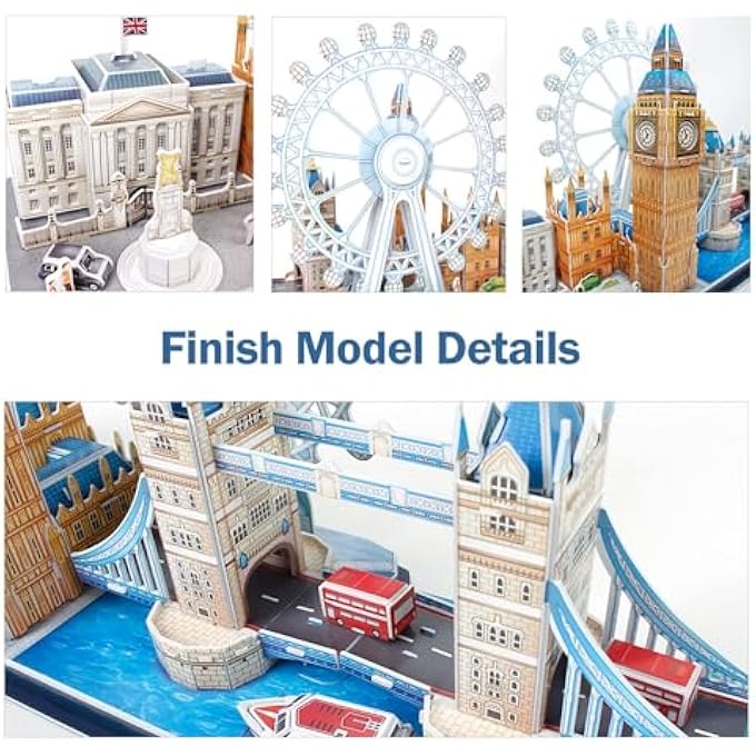 3D PUZZLES FOR KIDS AGES 8-10 - LONDON CITY STEM PROJECTS ARTS CRAFTS 3D ARCHITECTURE CRAFTS FOR GIRLS AGES 8-12 - 3D PUZZLE BIRTHDAY GIFTS FOR 8 YEAR OLD GIRLS - Image 4